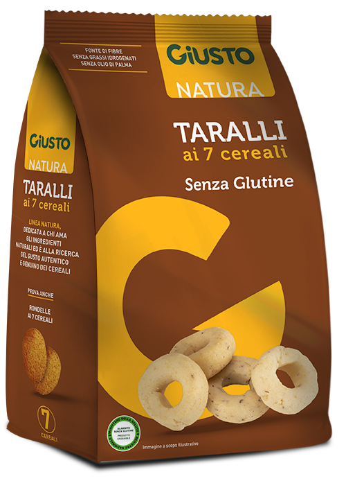 GIUSTO SENZA GLUTINE TARALLI 7 CEREALI 175 G - Fontenova srl