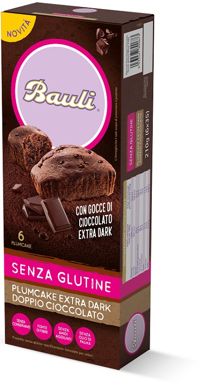 DORIA PLUMCAKE EXTRA DARK DOPPIO CIOCCOLATO 6 PEZZI DA 35 G - Fontenova srl