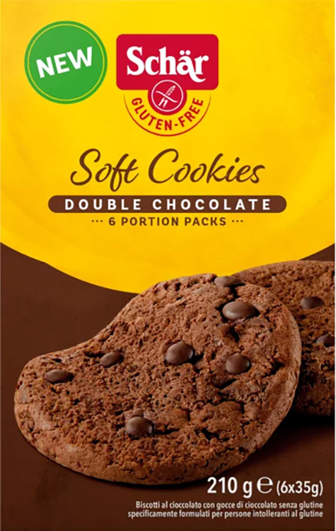 SCHAR SOFT COOKIE DOUBLE CHOCOLATE 210 G - Fontenova srl
