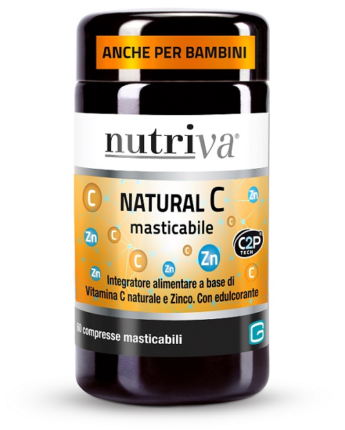 NUTRIVA NATURAL C 60 COMPRESSE MASTICABILI - Fontenova srl
