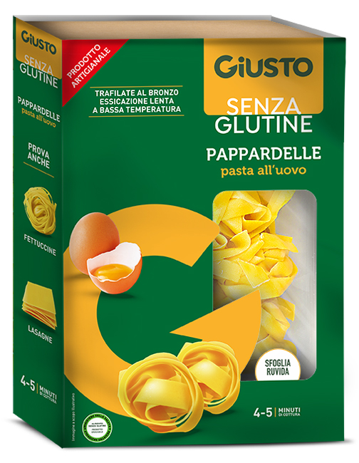 GIUSTO SENZA GLUTINE PAPPARDELLE ALL'UOVO 250 G - Fontenova srl