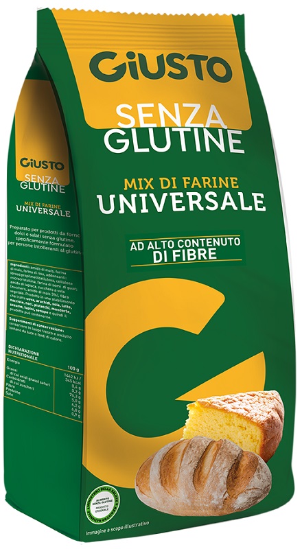 GIUSTO SENZA GLUTINE MIX DI FARINE UNIVERSALE 500 G - Fontenova srl