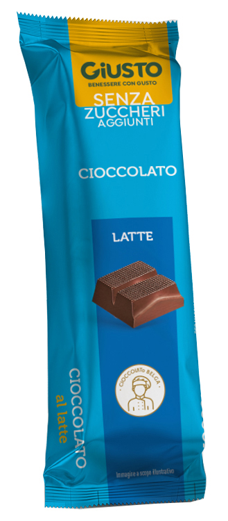 GIUSTO SENZA ZUCCHERO BARRETTA CIOCCOLATO LATTE 42 G - Fontenova srl