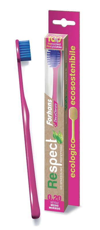 FORHANS RESPECT SPAZZOLINO ECOLOGICO 0,20 SETOLE MEDIE MORBIDE - Fontenova srl