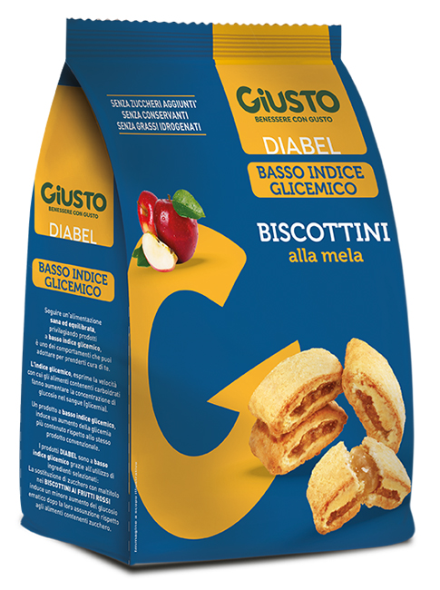 GIUSTO DIABEL BISCOTTINI MELA 250 G - Fontenova srl