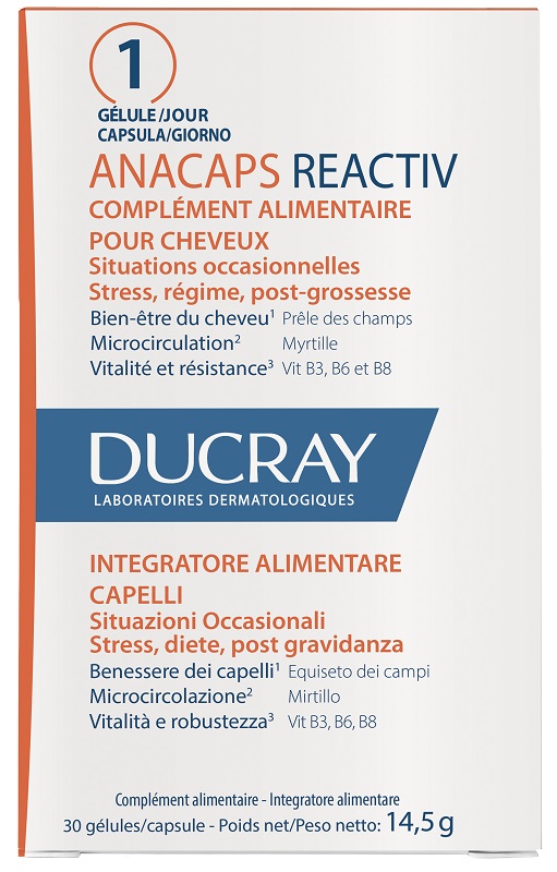 ANACAPS REACTIV CAPELLI SITUAZIONE OCCASIONALE 30 CAPSULE - Fontenova srl