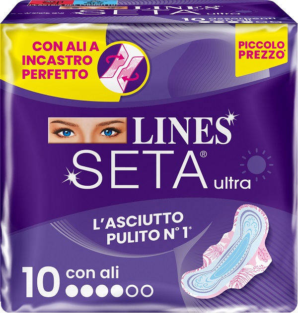 LINES SETA ULTRA ASSORBENTI ALI DWCT 10 PEZZI - Fontenova srl