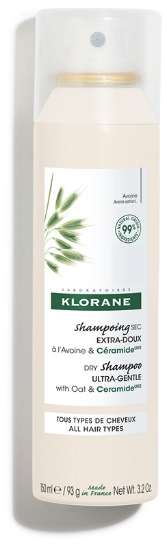 KLORANE SHAMPOO SECCO EXTRA DELICATO AVENA&CERAMIDE TUTTI I TIPI DI CAPELLI SPRAY 150 ML - Fontenova srl