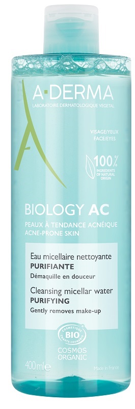 ADERMA BIOLOGY AC ACQUA MICELLARE DETERGENTE PURIFICANTE 400 ML - Fontenova srl