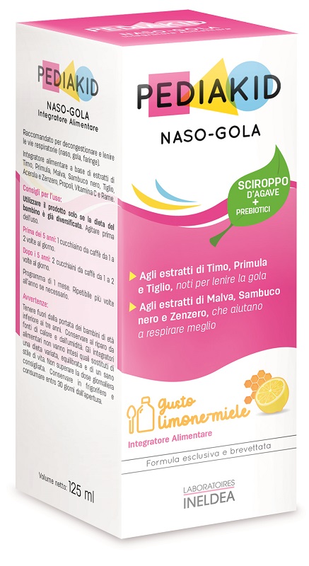 PEDIAKID NASO GOLA SCIROPPO 125 ML - Fontenova srl