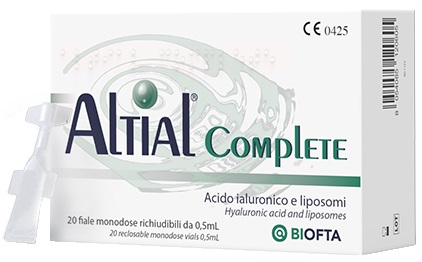 SOLUZIONE OFTALMICA LUBRIFICANTE ALTIAL COMPLETE 4 STRIP DA 5 FLACONI DA 0,5 ML - Fontenova srl