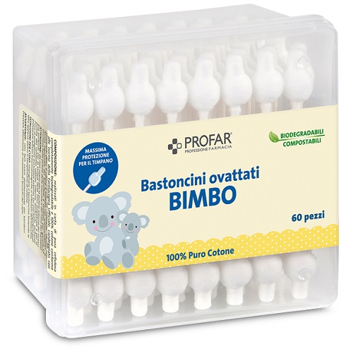 PROFAR BASTONCINI OVATTATI BIMBO 60 PEZZI - Fontenova srl