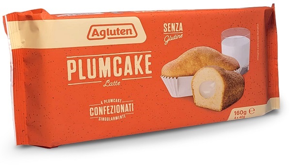 AGLUTEN PLUMCAKE LATTE 4 X 40 G - Fontenova srl