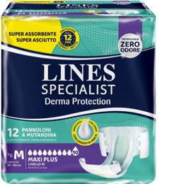 PANNOLONE MUTANDINA LINES SPECIALIST DERM AP L 12 PEZZI - Fontenova srl