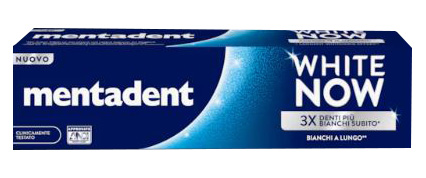 MENTADENT DENTIFRICIO WHITE NOW ORIGINAL 75 ML - Fontenova srl