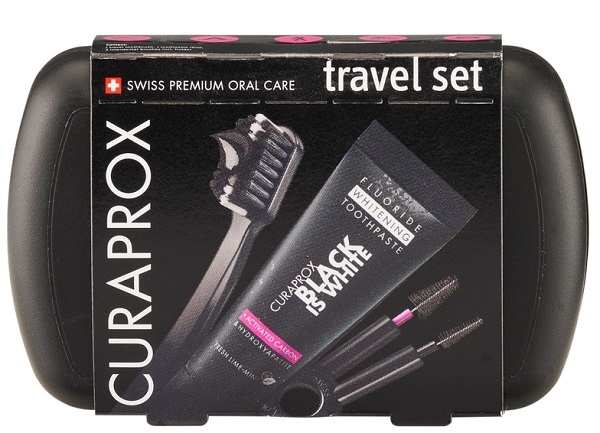 CURAPROX BLACK IS WHITE TRAVEL SET - Fontenova srl