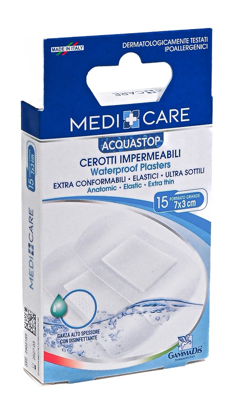 CEROTTO MEDICARE ANTIACQUA GRANDI 15 PEZZI - Fontenova srl