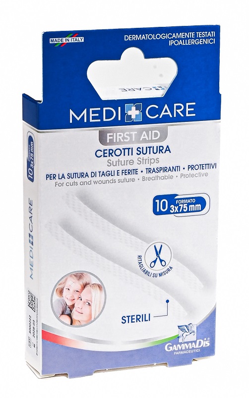 CEROTTO MEDICARE SUTURA STERILI 10 PEZZI - Fontenova srl