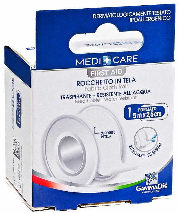 CEROTTO IN ROCCHETTO MEDICARE  TELA BIANCO PLUS 500X2,5 CM - Fontenova srl