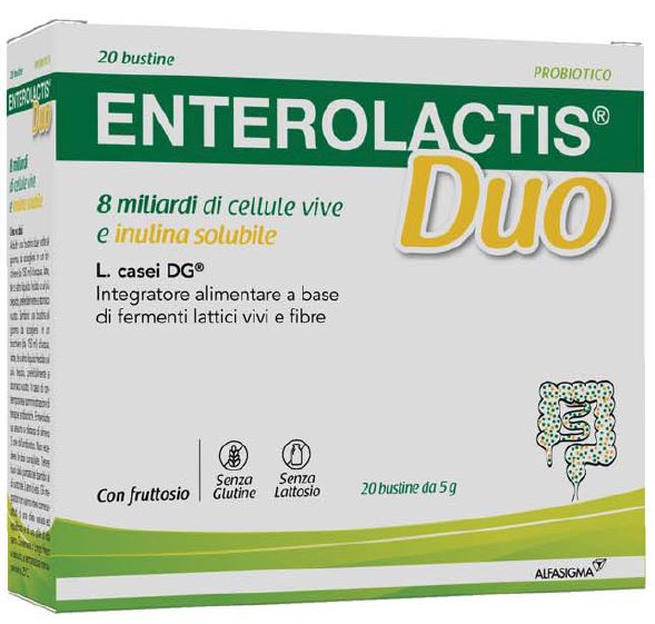 ENTEROLACTIS DUO INULINA 20 BUSTINE 5 G - Fontenova srl
