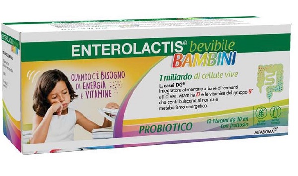 ENTEROLACTIS BAMBINI BEVIBILE 12 FLACONI DA 10 ML - Fontenova srl