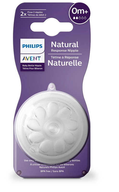 AVENT TETTARELLA NATURAL RESPONSE FLUSSO 2 0 MESI+ 2 PEZZI - Fontenova srl