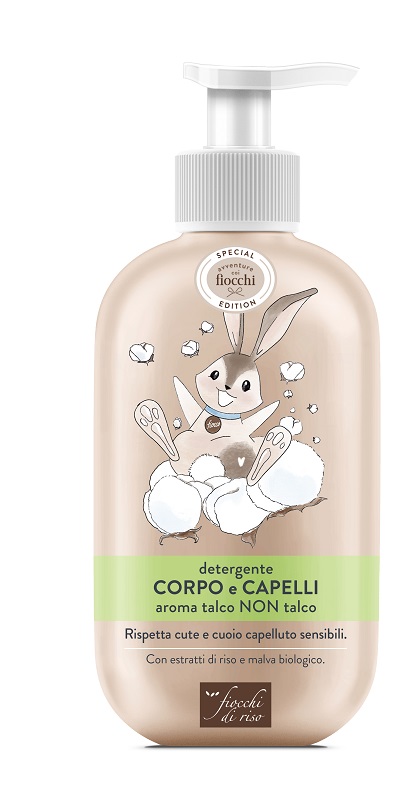 FIOCCHI DI RISO DETERGENTE CORPO CAPELLI TALCO SPECIAL 400 ML - Fontenova srl