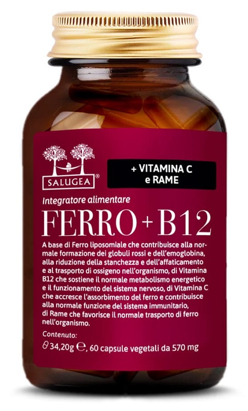 SALUGEA FERRO + B12 60 CAPSULE - Fontenova srl