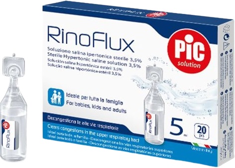 RINOFLUX SOLUZIONE IPERTONICA NASALE PIC 20 FIALE 5 ML - Fontenova srl