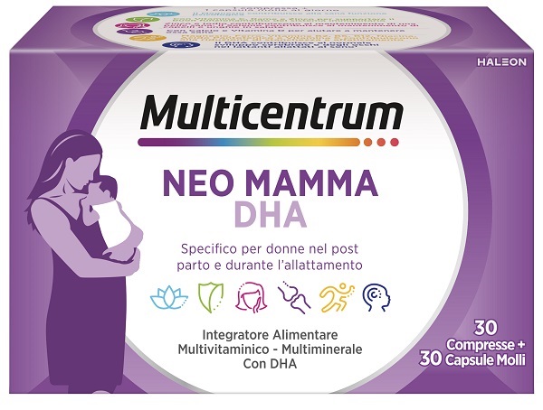 MULTICENTRUM NEO MAMMA DHA 30 COMPRESSE + 30 CAPSULE MOLLI - Fontenova srl