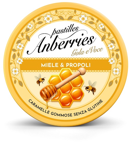 ANBERRIES MIELE&PROPOLI CARAMELLE GOMMOSE 50 G - Fontenova srl