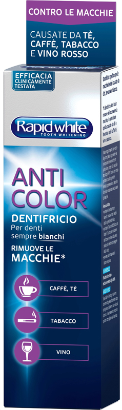 RAPID WHITE DENTIFRICIO ANTICOLOR 75 ML - Fontenova srl