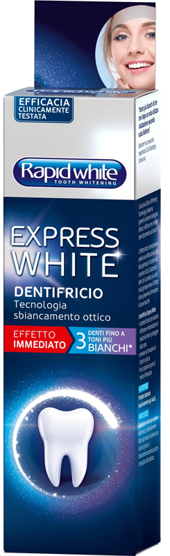 RAPID WHITE DENTIFRICIO EXPRESS WHITE 75ML - Fontenova srl