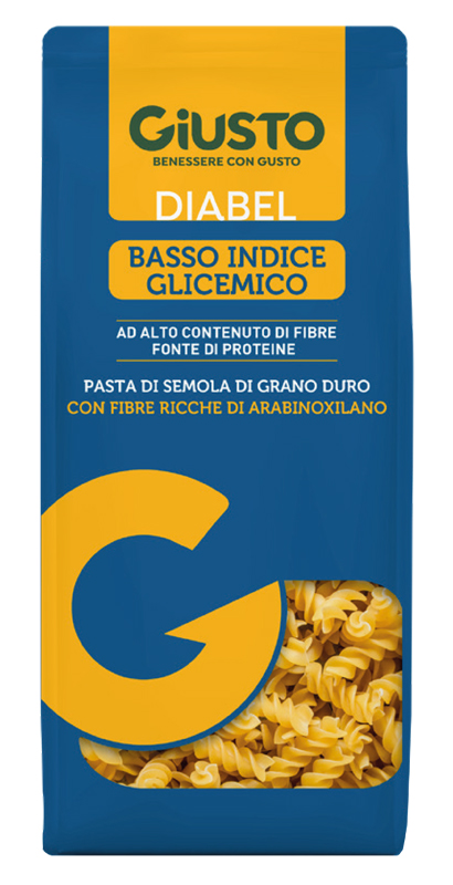 GIUSTO DIABEL BASSO INDICE GLICEMICO PASTA FUSILLI 400 G - Fontenova srl