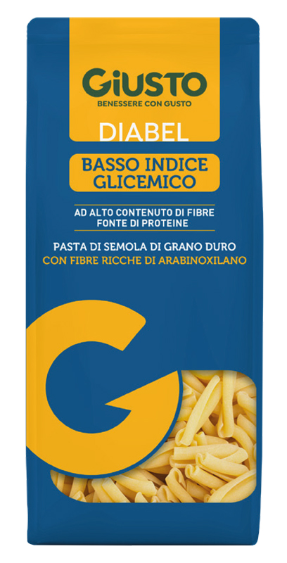 GIUSTO DIABEL BASSO INDICE GLICEMICO PASTA CASERECCE 400 G - Fontenova srl