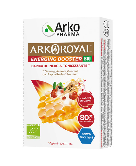 ARKOROYAL ENERGING BOOSTER BIO 10 FLACONCINI - Fontenova srl