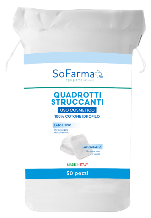QUADROTTI STRUCCANTI 50 PEZZI SOFARMAPIU' - Fontenova srl