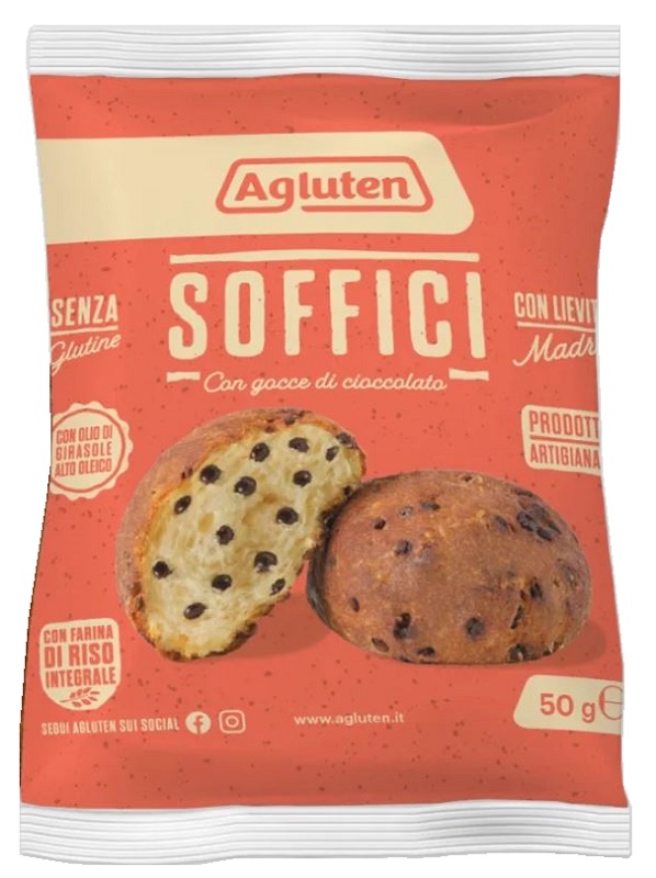 AGLUTEN SOFFICI GOCCE DI CIOCCOLATO 50 G - Fontenova srl
