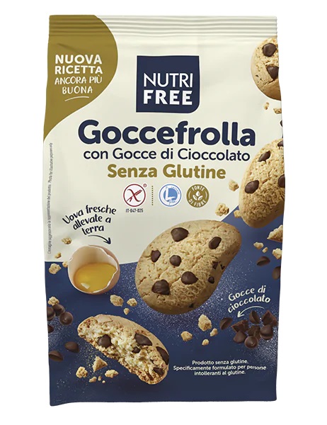 NUTRIFREE GOCCEFROLLA CON GOCCE DI CIOCCOLATO 300 G - Fontenova srl