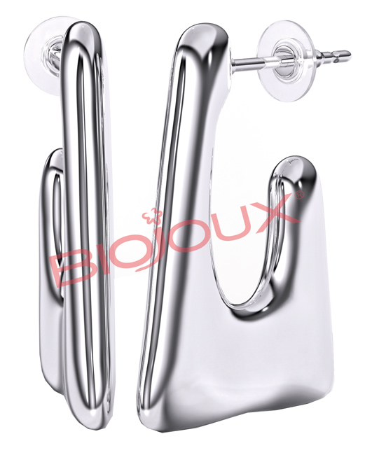 BJT297 ORECCHINI ALIZEE 20 MM STAINLESS STEEL - Fontenova srl