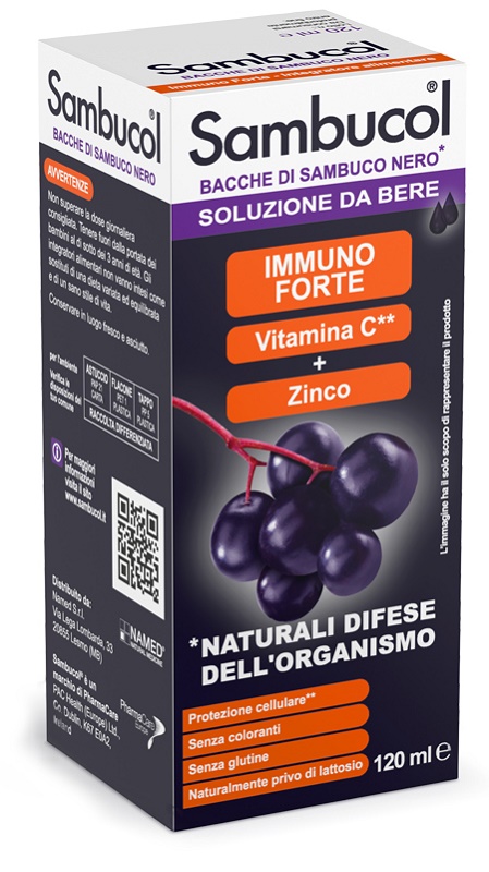 SAMBUCOL LIQUIDO DA BERE 120 ML - Fontenova srl