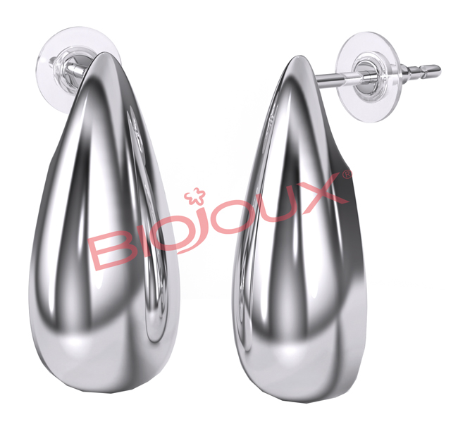 BJT324 ORECCHINI BELEN STAINLESS STEEL - Fontenova srl