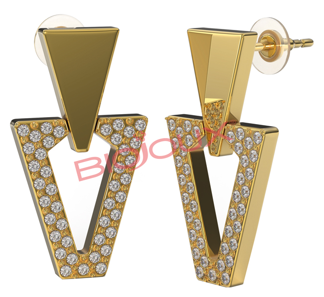 BJT328 ORECCHINI EMILY GOLD PLATED - Fontenova srl