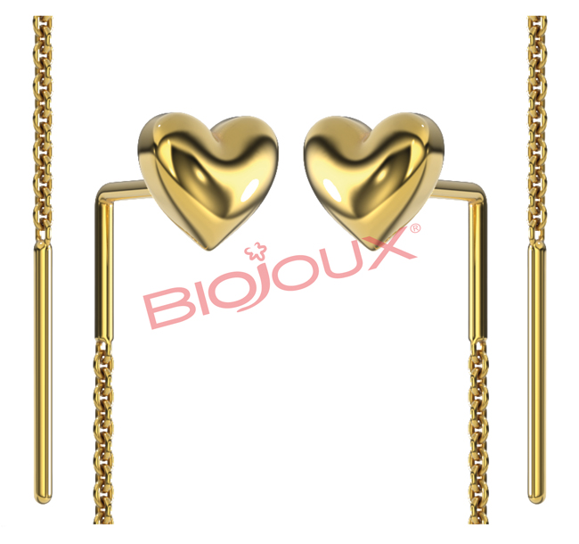 BJT329 ORECCHINI GRACE GOLD PLATED - Fontenova srl