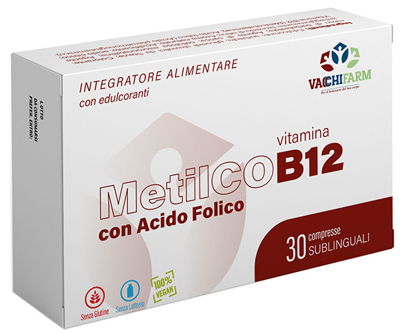 METILCOB12 30 COMPRESSE SUBLINGUALI 500MG CON EDULCORANTI SENZA GLUTINE E LATTOSIO - Fontenova srl