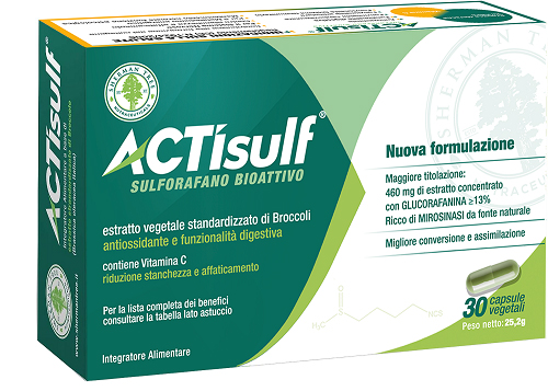 ACTISULF SULFORAFANO 30 CAPSULE VEGETALI - Fontenova srl