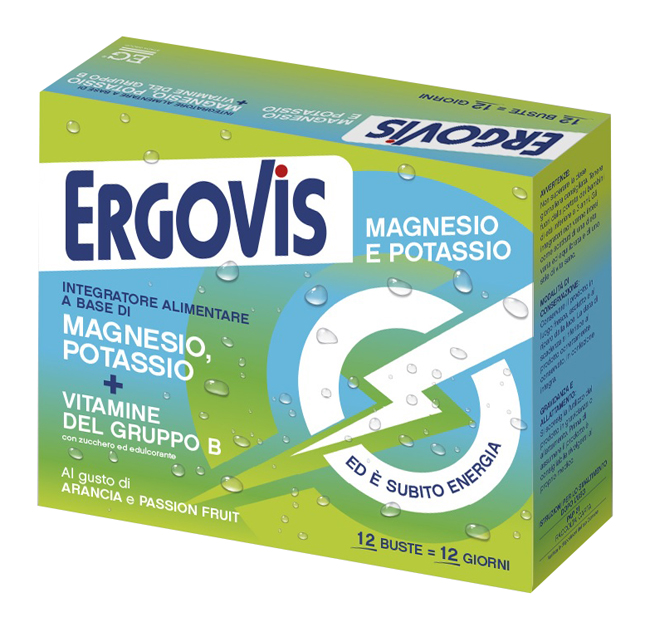 ERGOVIS MG+K VITAMINE B CON ZUCCHERO 12 BUSTINE - Fontenova srl