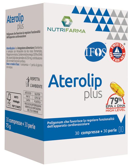 ATEROLIP PLUS 79% 30 COMPRESSE + 30 PERLE - Fontenova srl