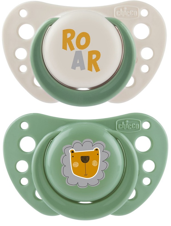 CHICCO SUCCHIETTI AIR VERDE SILICONE 2-6 MESI 2 PEZZI - Fontenova srl