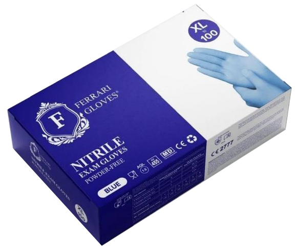 GUANTO FERRARI GLOVES NITRILE BLU XL - Fontenova srl